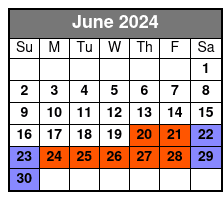 White Water Branson MO June Schedule