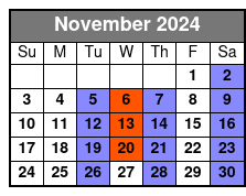 The Haygoods Branson November Schedule