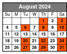 The Haygoods Branson August Schedule