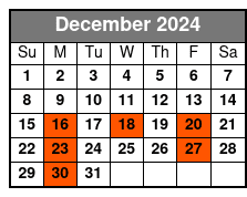 Buckets N Boards December Schedule