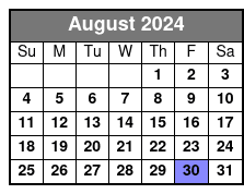 Dean Z The Ultimate Elvis August Schedule