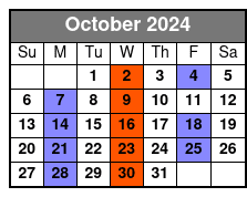 Dean Z The Ultimate Elvis October Schedule