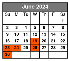 The Great American Chuckwagon June Schedule