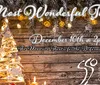 This image is an advertisement for a holiday event titled Most Wonderful Time by the Springfield Symphony Orchestra scheduled for December 10th at 2pm at The Mansion Theatre for the Performing Arts decorated with a festive Christmas tree and lighting
