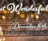 This image is an advertisement for a holiday event titled Most Wonderful Time by the Springfield Symphony Orchestra scheduled for December 10th at 2pm at The Mansion Theatre for the Performing Arts decorated with a festive Christmas tree and lighting