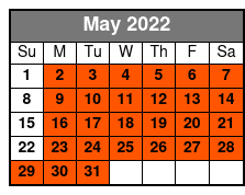 Pierce Arrow Show May Schedule