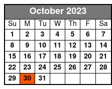 Pierce Arrow Show October Schedule
