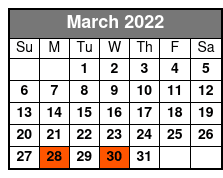 Decades Pierce Arrow March Schedule
