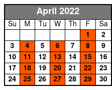 Decades Pierce Arrow April Schedule