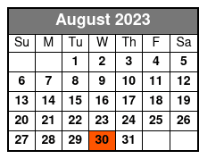Decades Pierce Arrow August Schedule