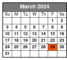 Decades Pierce Arrow March Schedule