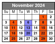 Decades Pierce Arrow November Schedule