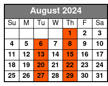 Pierce Arrow Country August Schedule