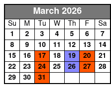 Pierce Arrow 30th Anniversary Show March Schedule