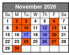 Pierce Arrow 30th Anniversary Christmas Show November Schedule