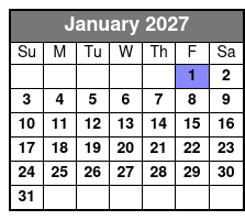 Pierce Arrow 30th Anniversary Christmas Show  January Schedule