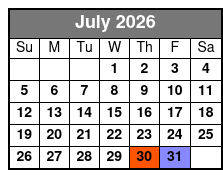 Pierce Arrow Decades July Schedule