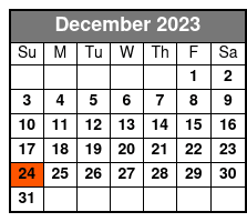 Santa Adventure Land December Schedule