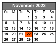 Goldwing Express Morning Show November Schedule