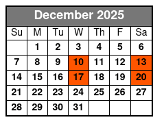 Once Upon A Fairytale December Schedule