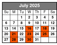 Million Dollar Quartet Dinner Show July Schedule