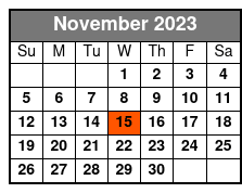 Classic Rock Icons November Schedule