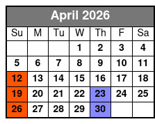 Classic Rock Icons April Schedule