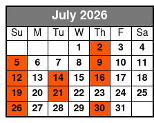 Classic Rock Icons July Schedule