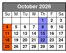 Classic Rock Icons October Schedule