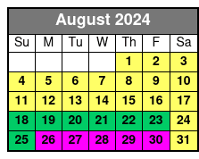 Branson Duck Tours August Schedule