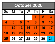 Duck Tours October Schedule