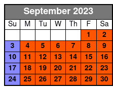 The Sippin Tour September Schedule