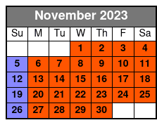 The Sippin Tour November Schedule