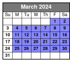 The Sippin Tour March Schedule