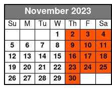 Branson Locals Tour November Schedule