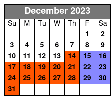 Arcade City at the Branson Landing December Schedule