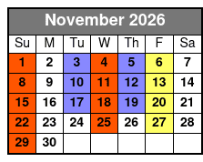 Clay Cooper's Country Music Express November Schedule