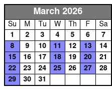 Clay Cooper's Country Music Express March Schedule