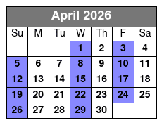 Clay Cooper's Country Music Express April Schedule