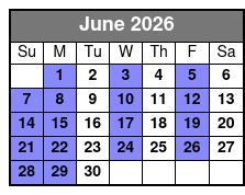 Clay Cooper's Country Music Express June Schedule