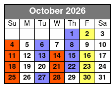 Clay Cooper's Country Music Express October Schedule