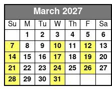 Clay Cooper's Country Music Express March Schedule