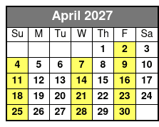 Clay Cooper's Country Music Express April Schedule