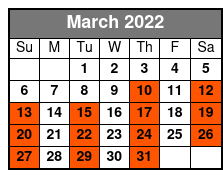 Shepherd of the Hills March Schedule
