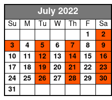 Shepherd of the Hills July Schedule