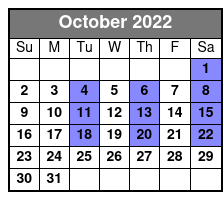 Shepherd of the Hills October Schedule
