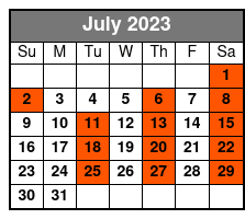 Shepherd of the Hills Outdoor Drama Show Only July Schedule