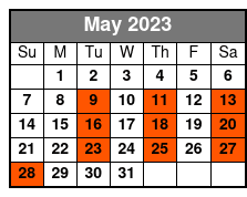 Shepherd of the Hills Outdoor Drama Dinner Show May Schedule