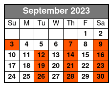 Shepherd of the Hills Outdoor Drama Dinner Show September Schedule