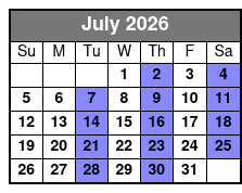 Shepherd of the Hills Outdoor Drama Show Only July Schedule